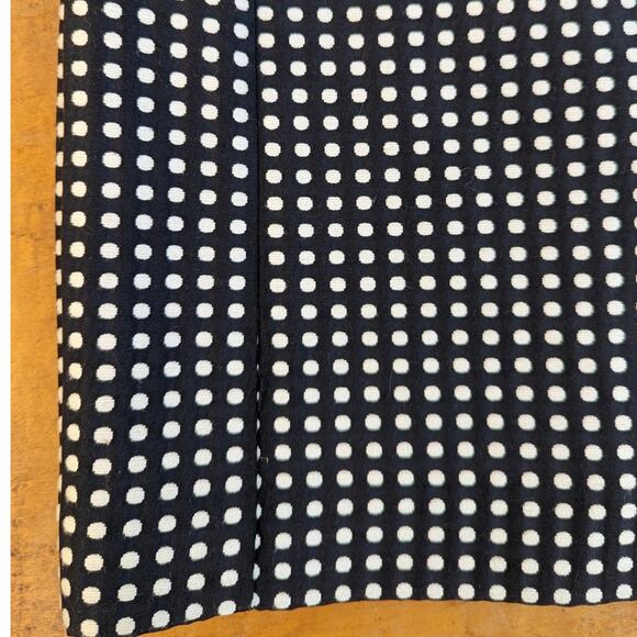Ann Taylor Loft Miniskirt Size 2 Black White Polka Dot Preppy Twee Academia - Picture 4 of 7